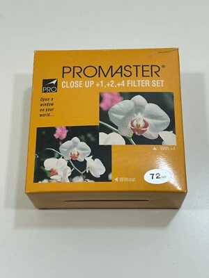 Promaster 72mm Close-Up Lens Set +1 +2 +4 Glass Lens Filter Japan 72mm Macro - Bild 1 von 3
