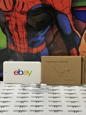 NEW Ebay Branded White Power Bank 4000 mAh Portable Charger, Phone Charger SDCC