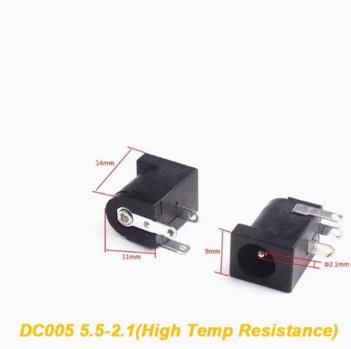 DC Power Connector Plug Socket Jack Female Male Panel Mount 1.1/1.3/2.1/2.5mm - Picture 23 of 48