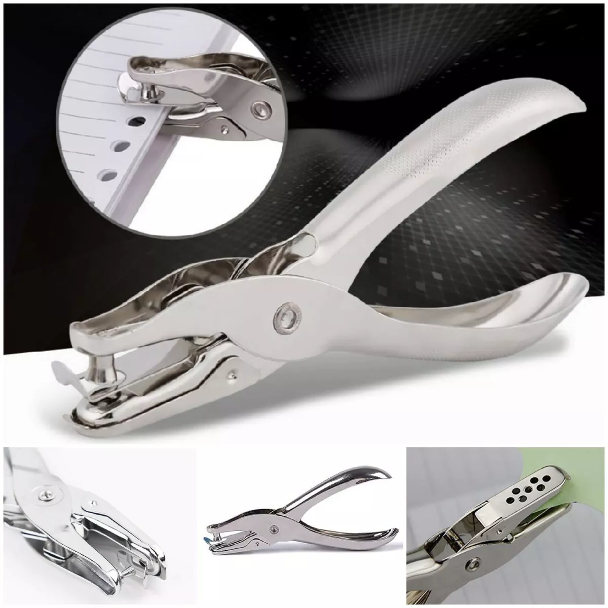 Paper Card Plier Hole Punch Universal Size 6mm Single Hole Puncher Easy Use