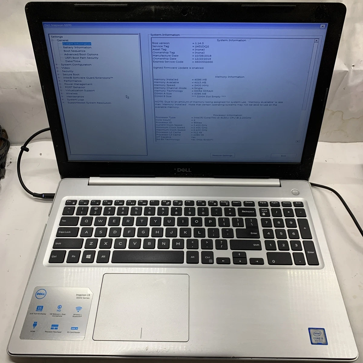Dell Laptops and Netbooks Dell Inspiron 15 5570 for Sale | Shop