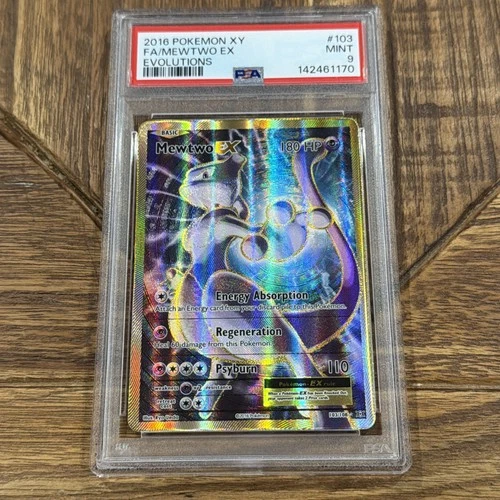 2016 Pokémon XY Evolutions Mewtwo PSA 9