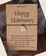 Happy Halloween cute ghost wish bracelet