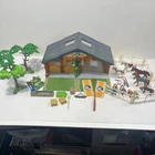 Vintage PLAYMOBIL 3120 Horses And Pony Stable Barn FARM Lot Incomplete Set