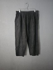Eileen Fisher Pants Gray Organic Linen Pants M