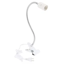 RTNLIT E26/E27 Clip Desk Lamp Holder, Clamp Lamp Fixture with On/Off Switch, ...