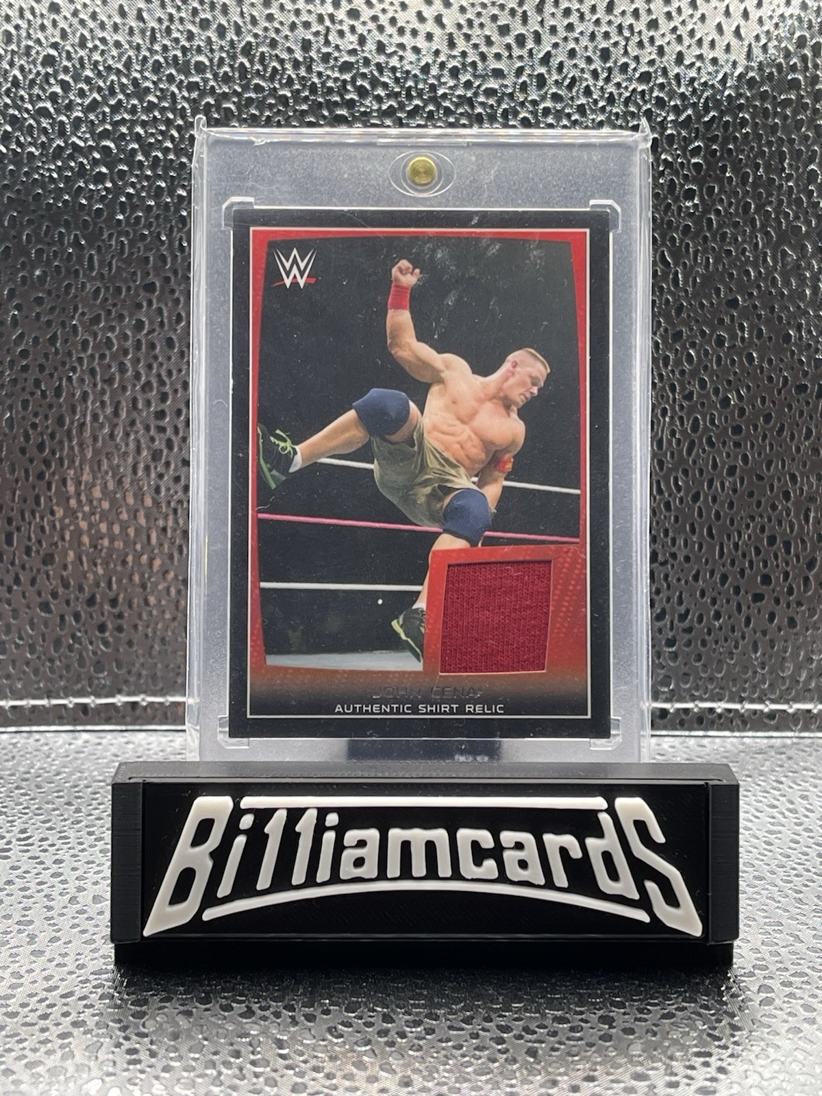 John Cena WWE Authentic Shirt Relic Memorabilia Wrestling Trading Card