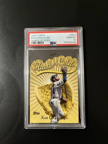 KEN GRIFFEY JR. #HG3 🔥 PSA 10 HANDS OF GOLD DIE-CUT 2000 TOPPS SEATTLE MARINERS