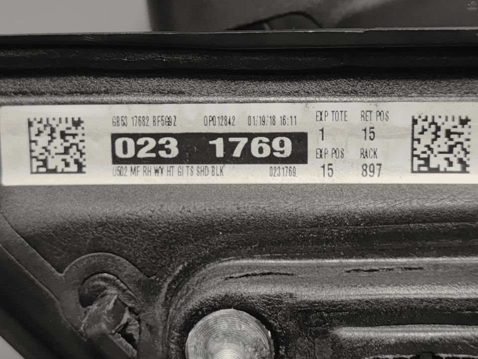 ESPEJO RETROVISOR EXTERIOR PUERTA LATERAL DERECHO PASAJERO FABRICANTE ORIGINAL FORD EXPLORER 2016-2019 Foto 3 de 4