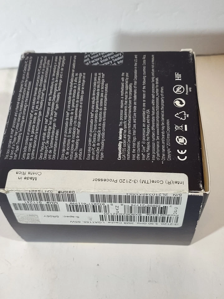 NEW Intel Core i3-2120 3.3 GHz BX80623I32120 LGA 1155 CPU Processor w/Cooler NIB - Image 4 of 4