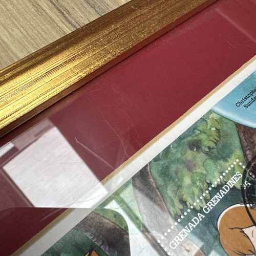 Winnie the Pooh 75th Anniversary First Day Cover Framed UK stamp glass scratch - Picture 9 of 10