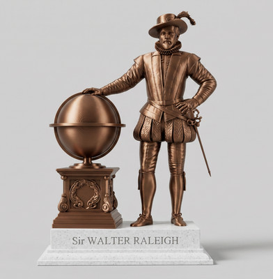 Sir Walter Raleigh - Historical Explorer Collectible Statue