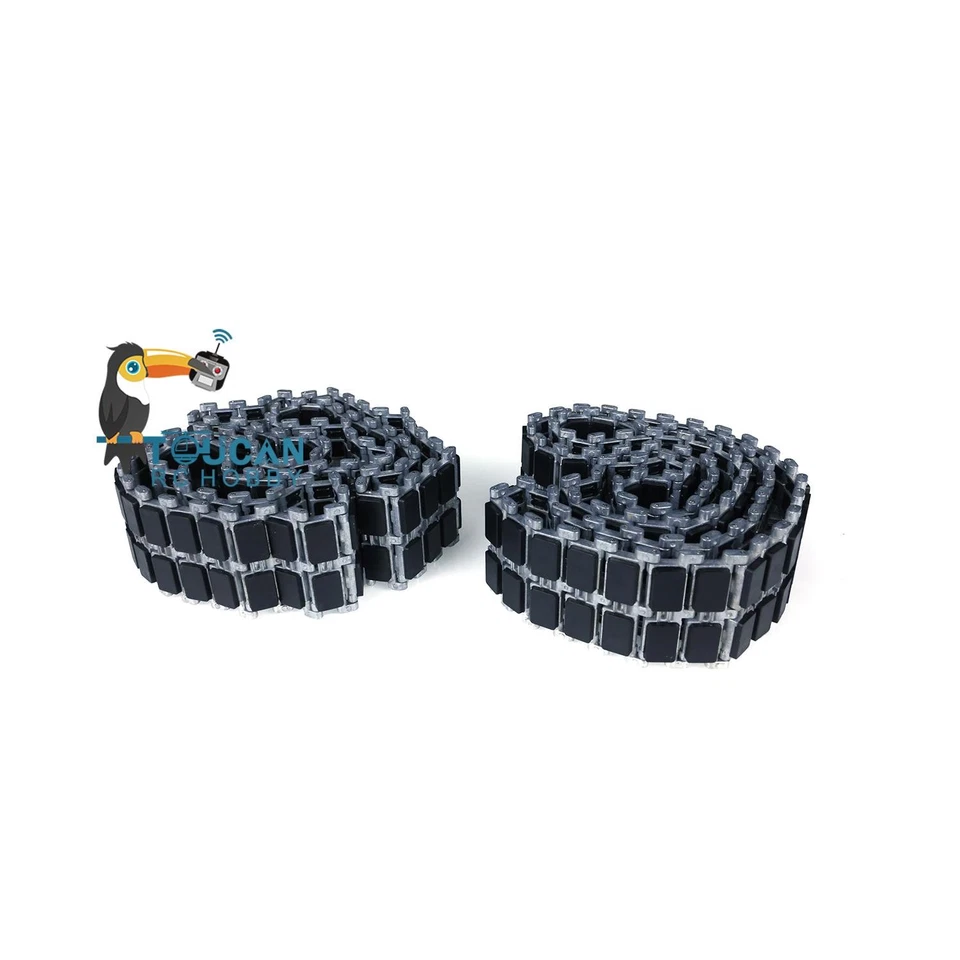Metal Track W/ Rubber for Henglong HL 1/16 RC Tanks Leopard2A6 3889 3908 3918 - Image 2 of 2