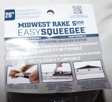 SEYMOUR MIDWEST RAKE 78256 Polymer Squeegee Frame, Blue, 26"W 55ET15