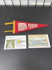 Vintage Asbury Park Convention Hall Felt Pennant 14-1/2" 1940’s / 50’s? Jersey