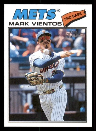 2026 Topps Heritage #77 Mark Vientos New York Mets