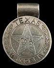 Texas Rangers Troy Ounce .999 Silver Coin Money Clip Antique RARE