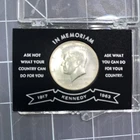 1964 90% Silver Kennedy Half Dollar Coin in Memoriam Case