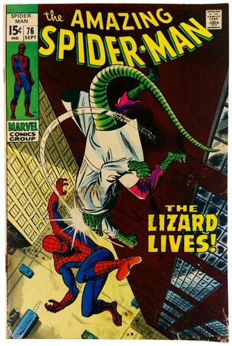 Amazing Spider-Man #76 1969 Marvel Comics VG+ Comic Book Lizard