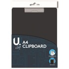 A4 Clipboard - Black School Office Homework Professional Clasp