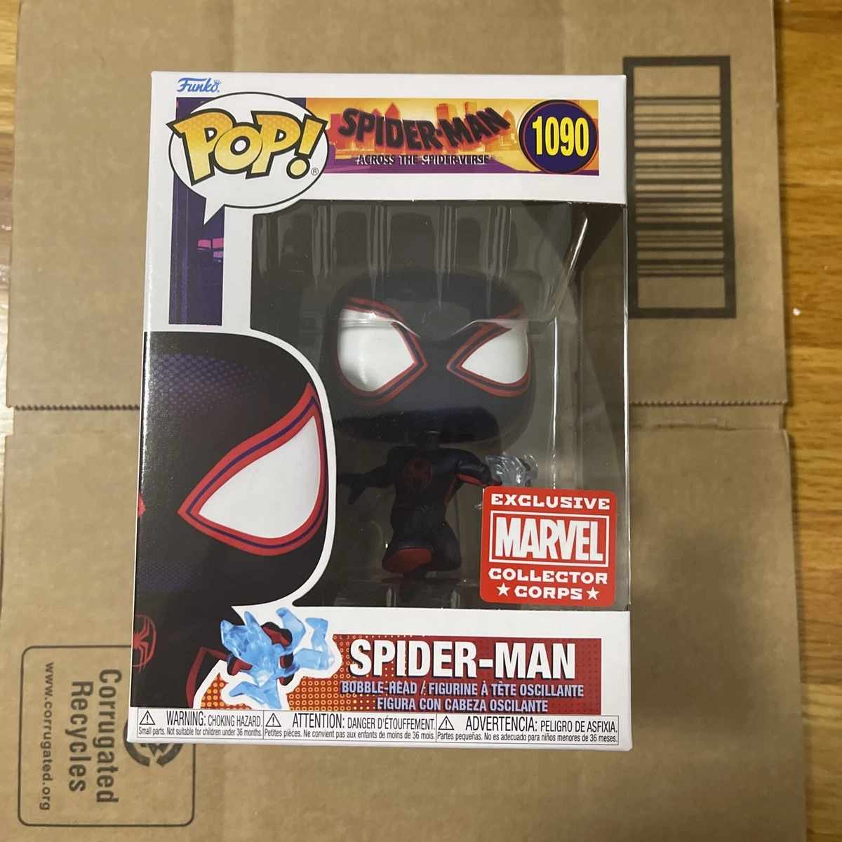 Funko Pop! SPIDER-MAN Across The Spider-Verse #1090 Marvel Collector Corps  2022