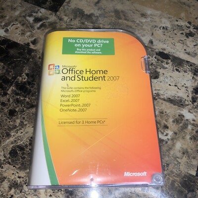 Microsoft Office Home And Student 2007 With CD Product Key for 3 PC ...