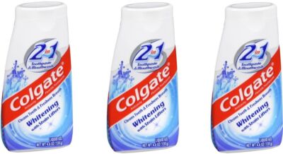 Colgate 2 in 1 Whitening Liquid 4.6oz *** 3 Pack ***
