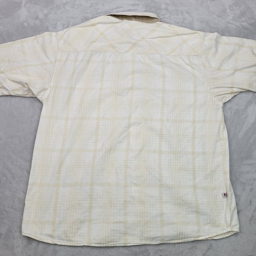 Mecca Shirt Mens Extra Large Beige Tan Cotton Button Up Casual 90s Y2K Rap Adult - Picture 7 of 10