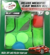 Turtle Wax Car Wash Kit 12 Pc Deluxe Microfiber Platinum Series Microfiber Towel