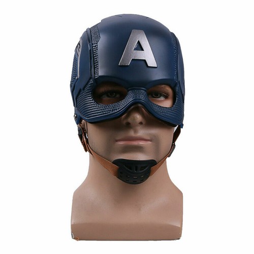 Captain America Helmet New Cosplay Civil War Steven Rogers Helmet Hard PVC Mask - 第 1/8 張圖片
