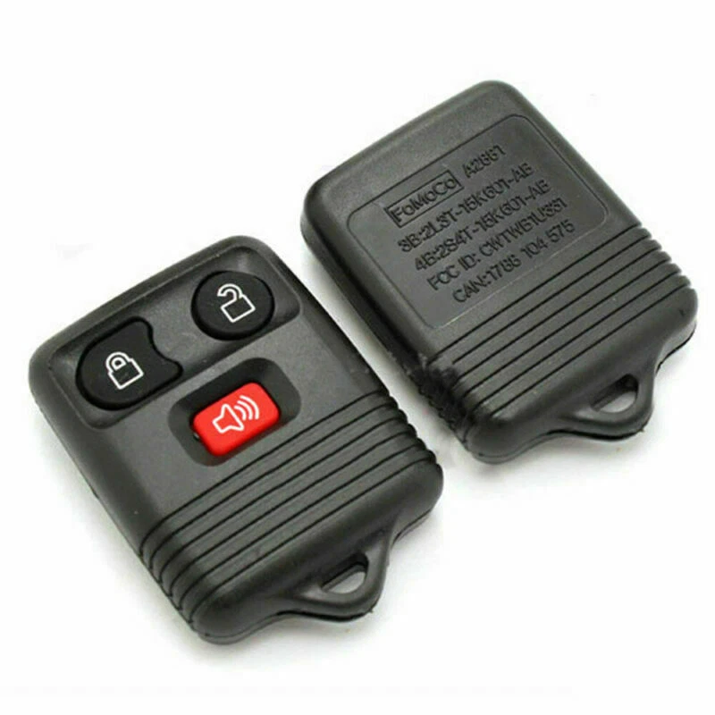 Funda Carcasa Llave Mando a Distancia 3 Botones Llavero Cubierta Sin Llave Repuesto Negra Apta para Ford Foto 4 de 4