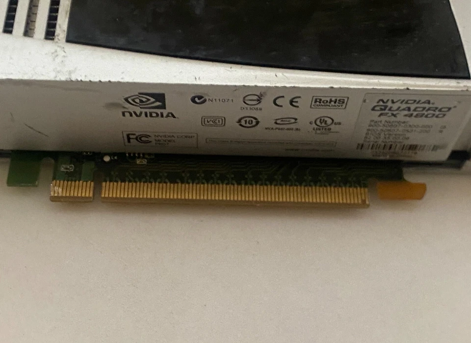 Nvidia P607 Quadro FX 4800 1.5GB GDDR3 Video Graphics Card 900-50607-0300-000 - Image 2 of 4