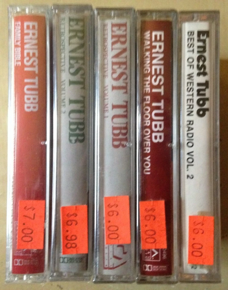 LOT Ernest Tubb 5xCassette Tapes NEW Best Of Vol 1+2 Country PBS Ken Burns RARE - Image 2 of 4