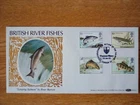 BLS(2)1 BENHAM  COVER 1983 BRITISH RIVER FISH THAMES WATER SPECIAL POSTMARK