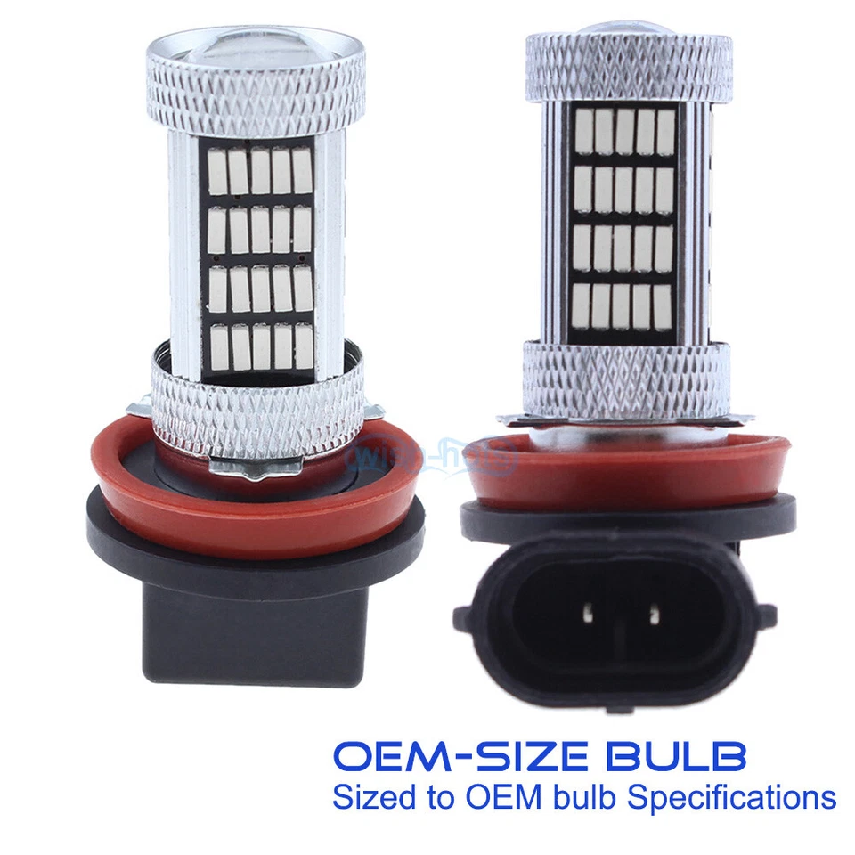 H11 H8 H9 H16 4014 92SMD Blue LED Fog Light Bulb Conversion Kit Premium 10000K - Image 3 of 4