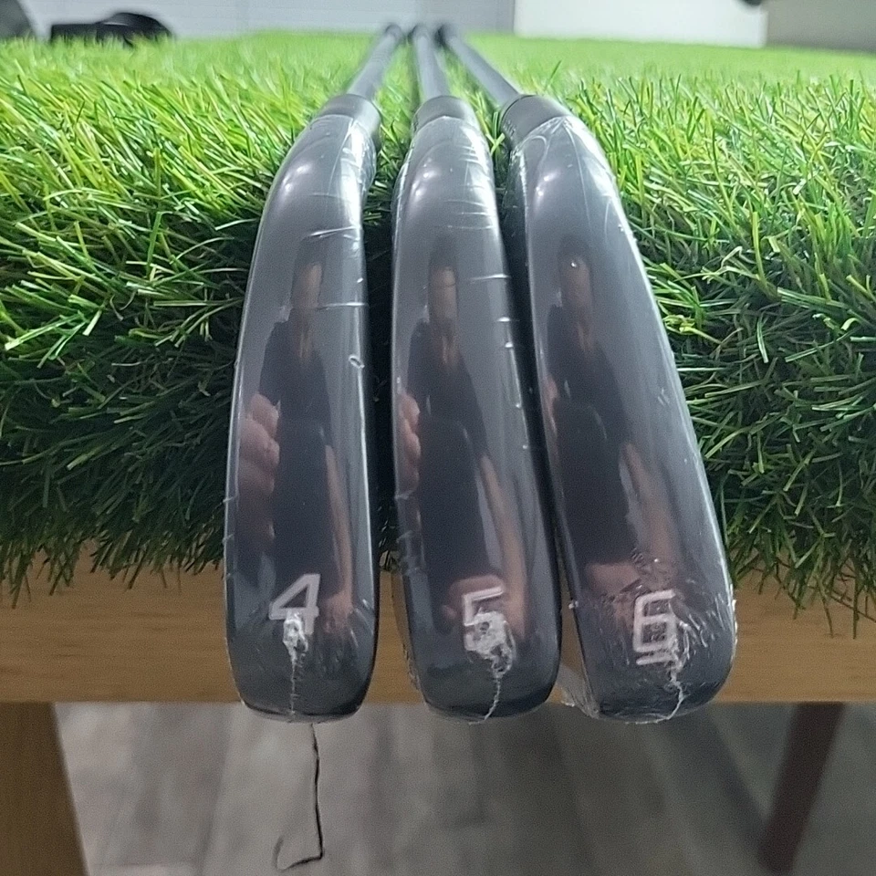 Cobra King Forged CB Black 4/5/6 Iron Set KBS Tour V 110 Stiff Left Handed *NEW* - Image 3 of 4