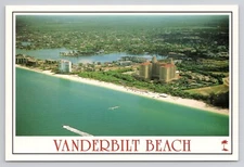 Vanderbilt Beach Florida Ritz Carlton Hotel In Foreground Postcard