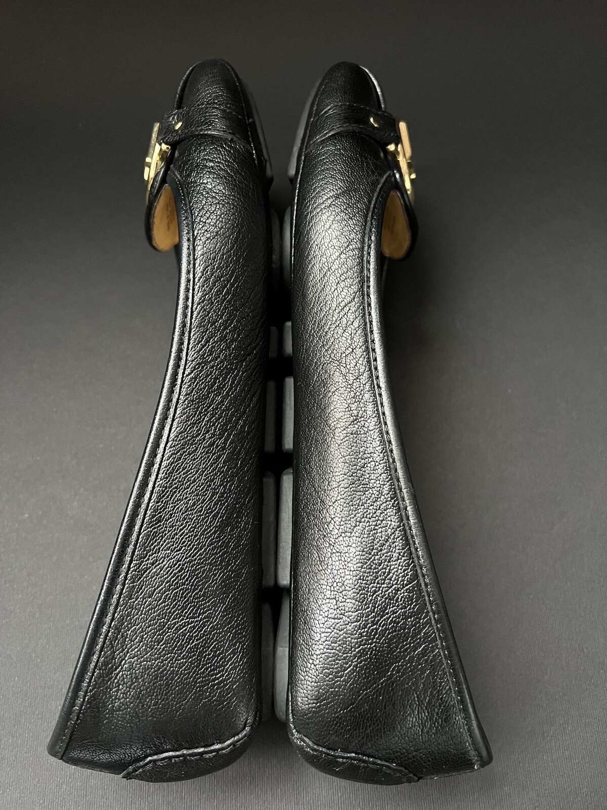 Michael Kors Women's Black Leather Ballet Flats Size 7.5M / EU 38 Slip-On thumbnail 10