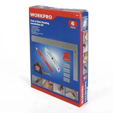 WORKPRO Peel & Stick Vinyl & Carpet Flooring Installation Materials 6-Piece