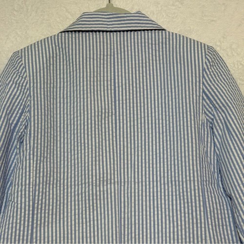 NWT Classic Prep Laura Blazer Seersucker Vista Blue Kids L 8/10 Summer Preppy - Picture 13 of 16