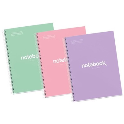 Packung mit 3 Notizbüchern A4 Dots  Spiralbindung, Einband aus extra hartem ...