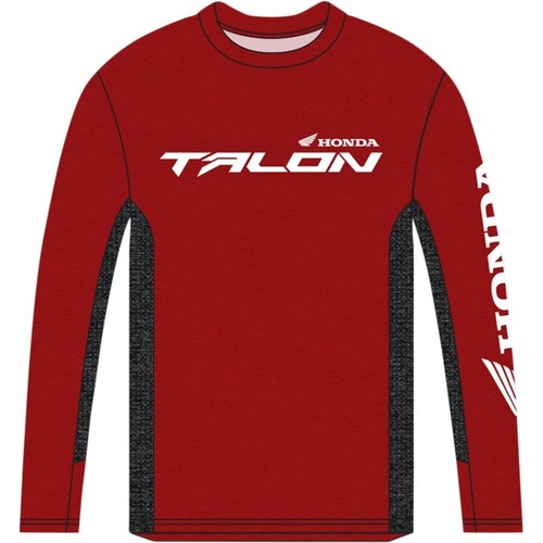 fits HON Apparel fits HON Talon Long Sleeve T-shirt (Medium, Red/Black)