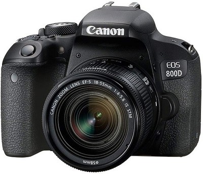 Canon EOS 800D Digital SLR with 18-55 is STM Lens Black (International Model )
