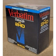 NEW Verbatim Data Life MF 2HD 10 3.5" Floppy Disks