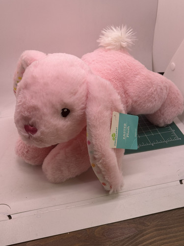 Dan Dee coniglietto pasquale rosa pois orecchie piedi 13" peluche nuovo - Foto 1 di 8