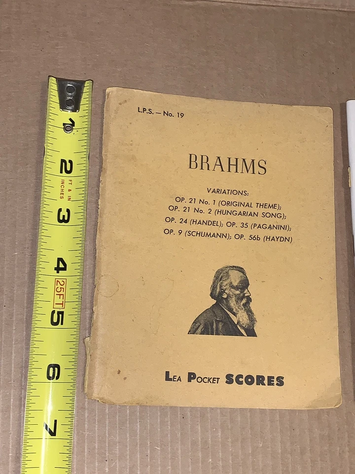 BRAHMS Variations (various) - Lea Pocket Scores No.19 - Image 3 of 4