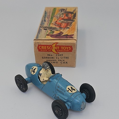 Crescent 1289 Gordini 2.5 Litre GP Racing Car In Blue Good Original Box - Picture 9 of 12