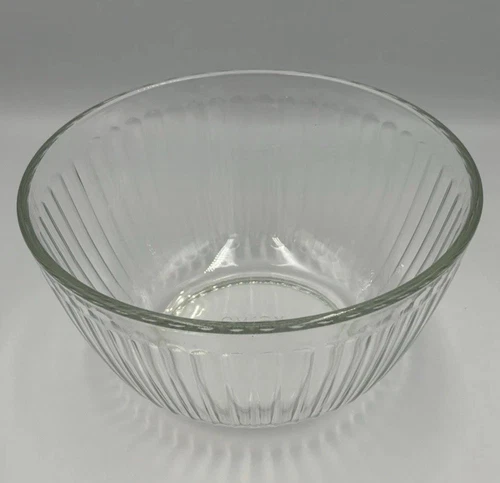 Vintage PYREX 7402-S Clear Ribbed 6 CUP Mixing Bowl USA Made