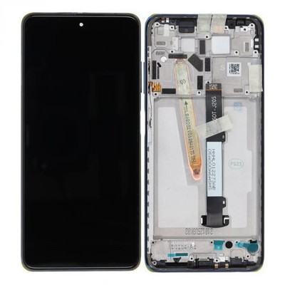 Original Xiaomi Poco X3 Pro LCD Display Touchscreen Bildschirm Rahmen Frost Blau