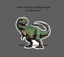 T-Rex Sticker Waterproof Decal Dinosaur Dino Animal Prehistoric Gift NEW